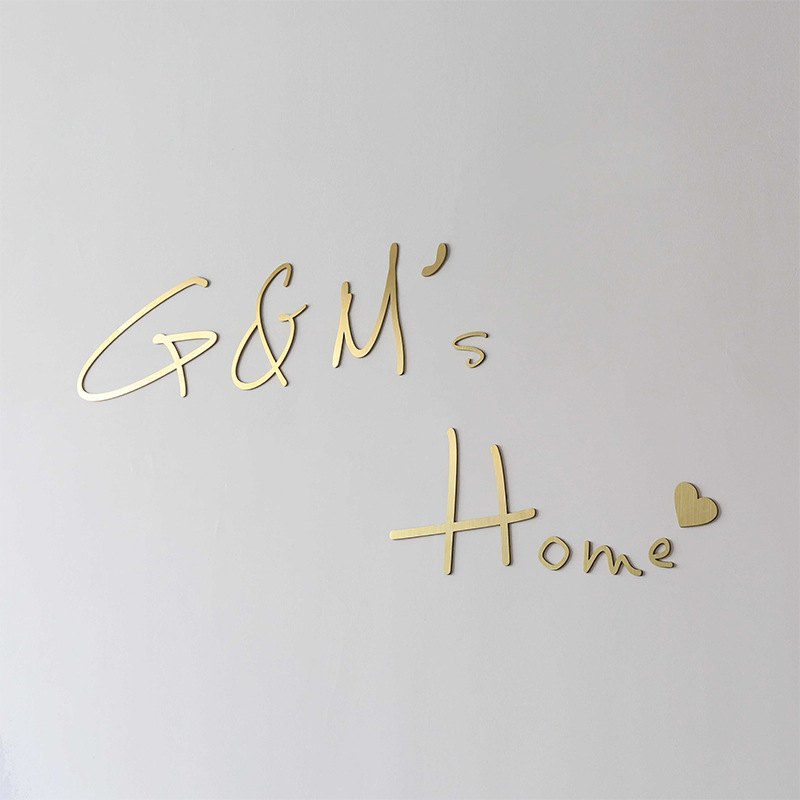 金属字 不锈钢3d钛金字母立体字 广告字体logo字贴