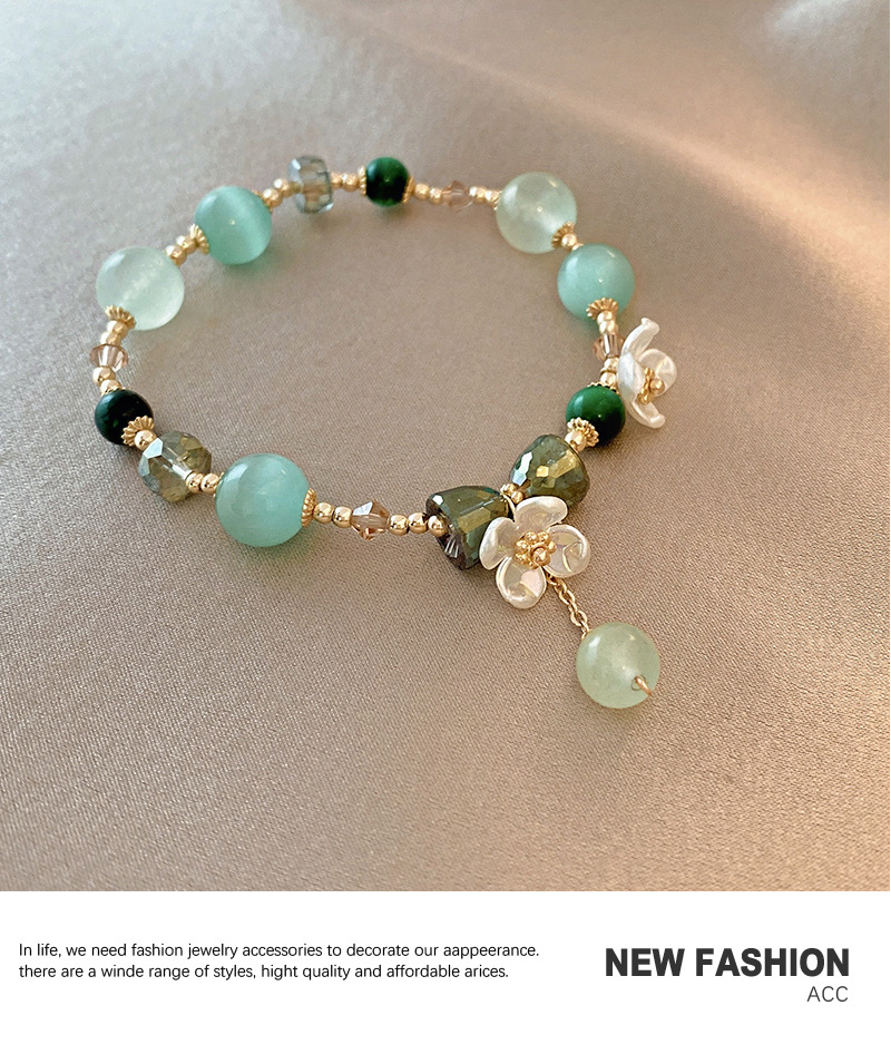 Retro Crystal Flower Bracelet Female Freshwater Pearl Bracelet Wholesale display picture 3