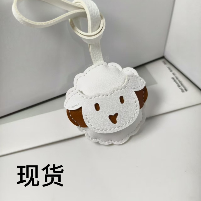 仿小羊皮diy小绵羊多层手工皮革箱包挂坠挂件服装辅料搭配挂饰|undefined