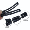 Plastic black hair accessory, hairgrip, bangs