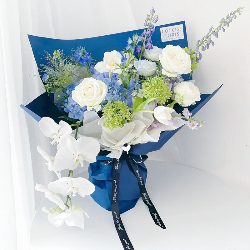 Mañana niebla papel mate Qixi engrosada flor papel de embalaje ramo papel de embalaje papel esmerilado rollo de papel coreano paquete de papel al por mayor