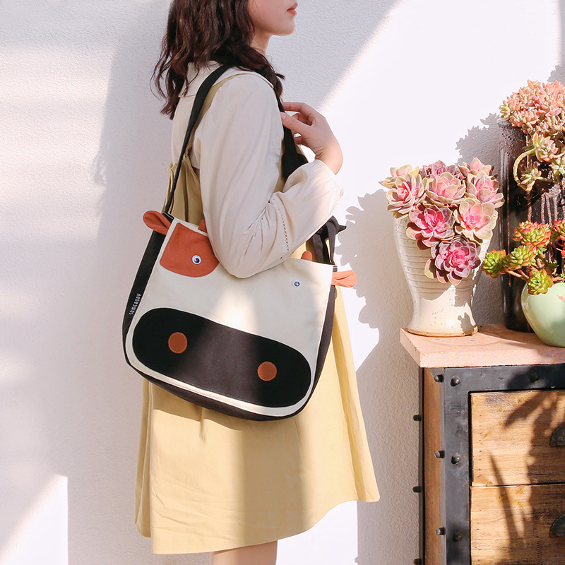 三色补丁牛气冲天挎包女2023新款春季百搭单肩包可爱大容量斜挎包