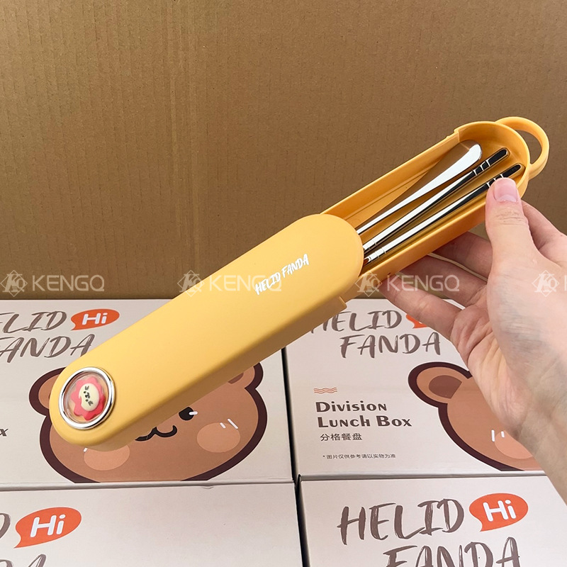 Caja de almuerzo de calentamiento de microondas 316L de acero inoxidable para trabajadores de oficina Caja de almuerzo especial para estudiantes de primaria y mediación Caja de almuerzo para niños