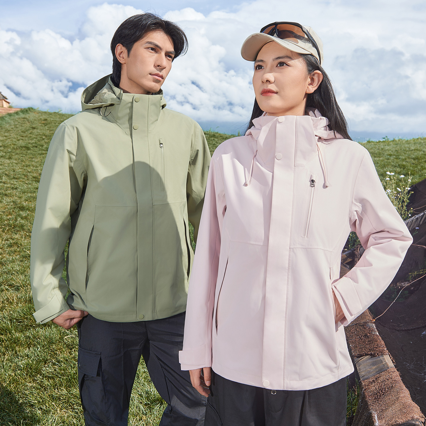 New National Standard Classy Business Travel down Jacket for Men and Women Three-In-One Outdoor Work Clothes Windproof and Waterproof Jacket Customization