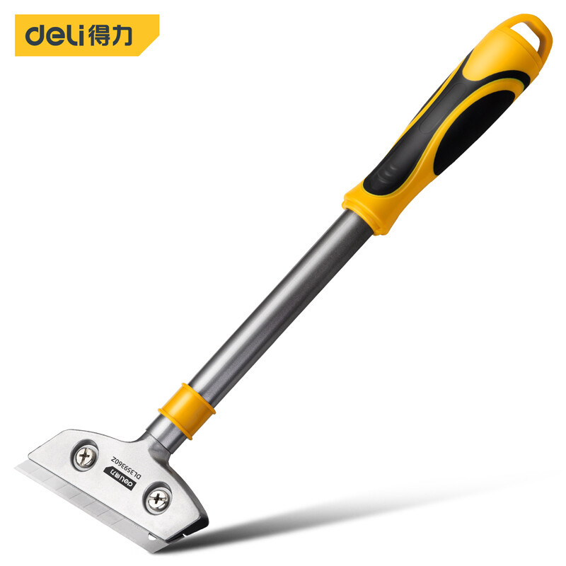 得力重型加长铝合金刮污刀地板墙瓷砖清洁除胶铲刀铲子 DL359360Z
