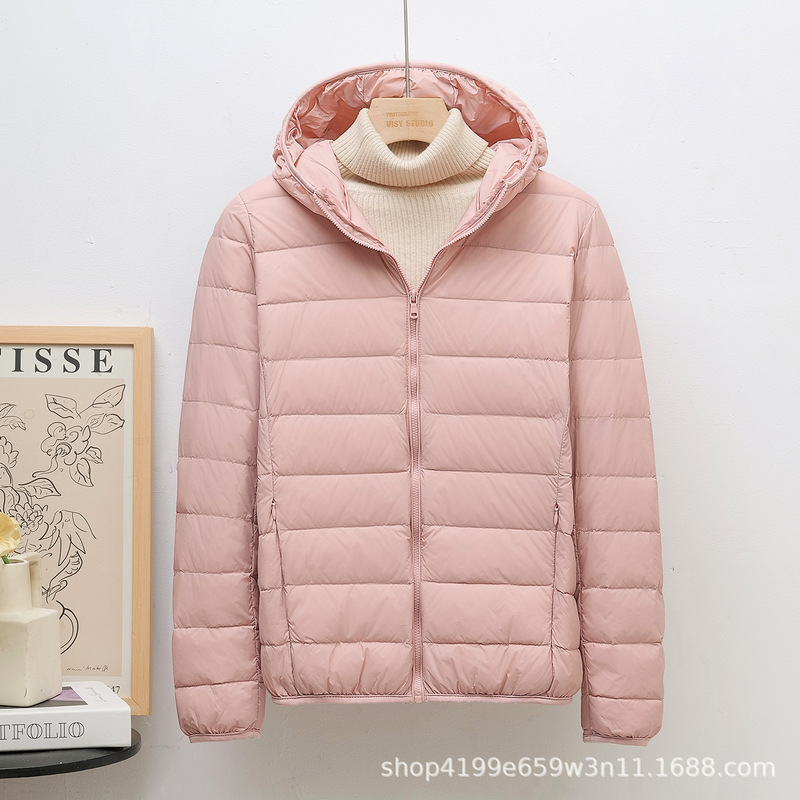 Step into 2025 New down Jacket Women's Short Style Light and Thickeneded Warm Slim Korean Style White Duck down Fashion Jacket