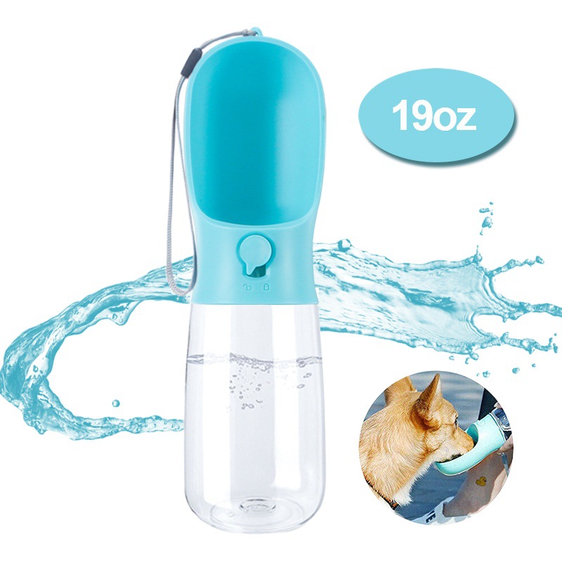 Mascota 550ml gato y perro taza de agua portátil hervidor botella de agua suministros para mascotas perro gato taza de agua botella de agua al por mayor