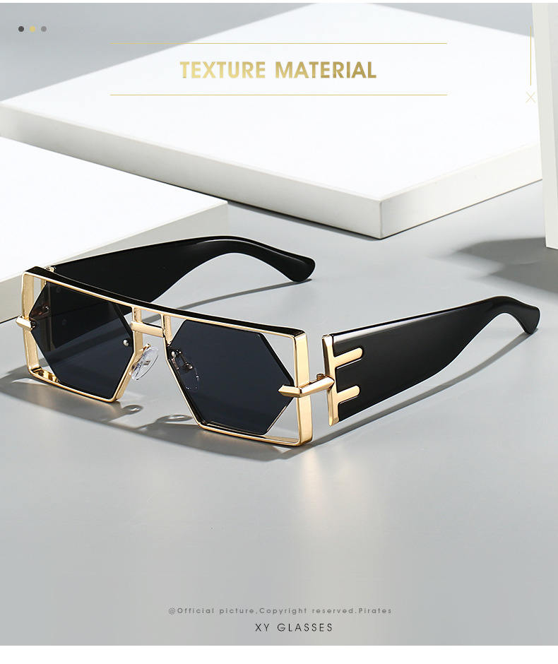 Occhiali da sole alla moda Hip-Hop Ins con montatura a goccia da uomo, stile 2025_voghion.com