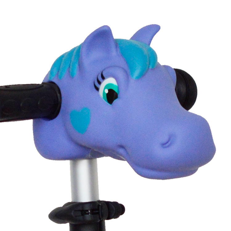 Suministro transfronterizo de accesorios de cochecito para niños scooter dibujos animados lindo cabeza de animal decoración bicicleta anticolisión casco