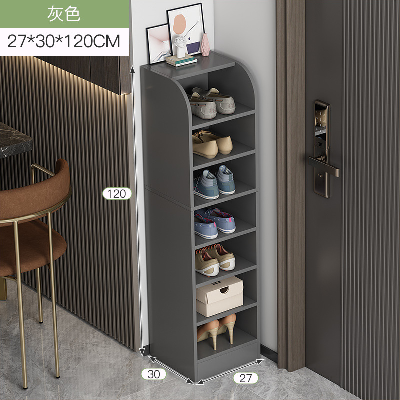 Zapatero simple hogar pequeño mini ahorro de espacio sala de estar estante de almacenamiento puerta esquina gran capacidad estrecho vertical zapato rack