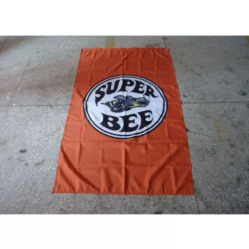 superbee旗帜90*150CMpolyester应援羽毛旗立式装饰应援道具