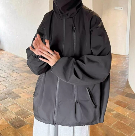 突撃服コート男春秋2024新型ファッションブランドアメリカ機能工装高級感アウトドア服ジャケット