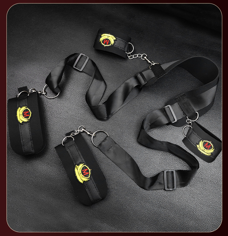 Nylon Bondage Restraint Set with Blindfold for Couples — detail image 26