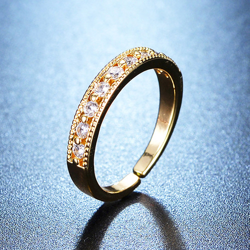 Korean Micro-set Ring for Women: Unique Design, Fashionable, Personal, Instagram Trendy, Versatile Index Finger Ring, Simple, Cool Style