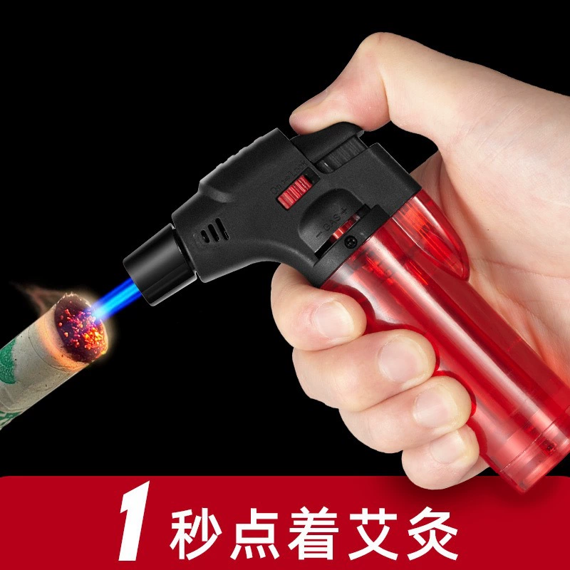 Ветрозащитная Зажигалка прижигание специальный воспламенитель мокса палочка артефакт точка сигары благовоние прямо в надувной сварочный пистолет-распылитель