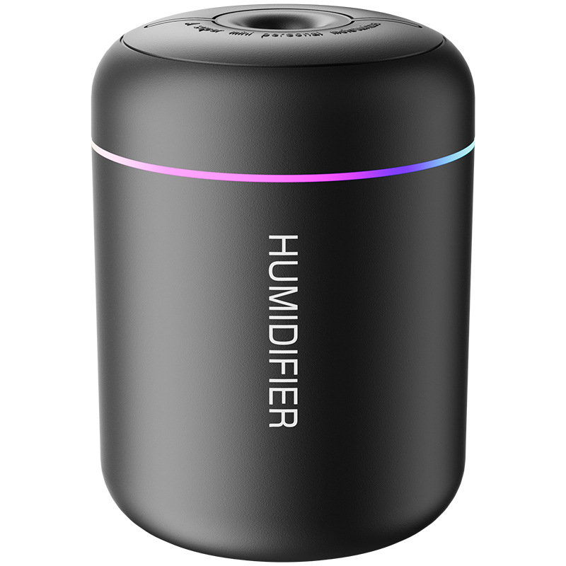 Jianmi Mini umidificatore USB portatile blu per auto/tavolo, grande nebbia, luce ambientale, piccolo umidificatore a sette colori_voghion.com