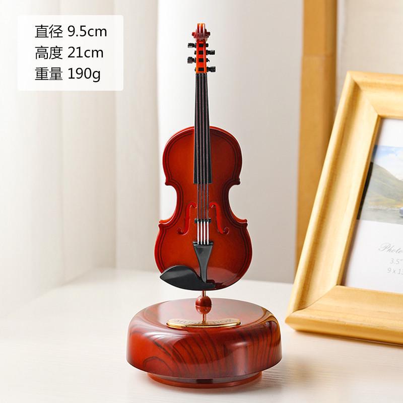 Adornos medievales, instrumentos musicales retro literarios, cajas de música, cajas de música para violín, regalos de cumpleaños, decoraciones clásicas