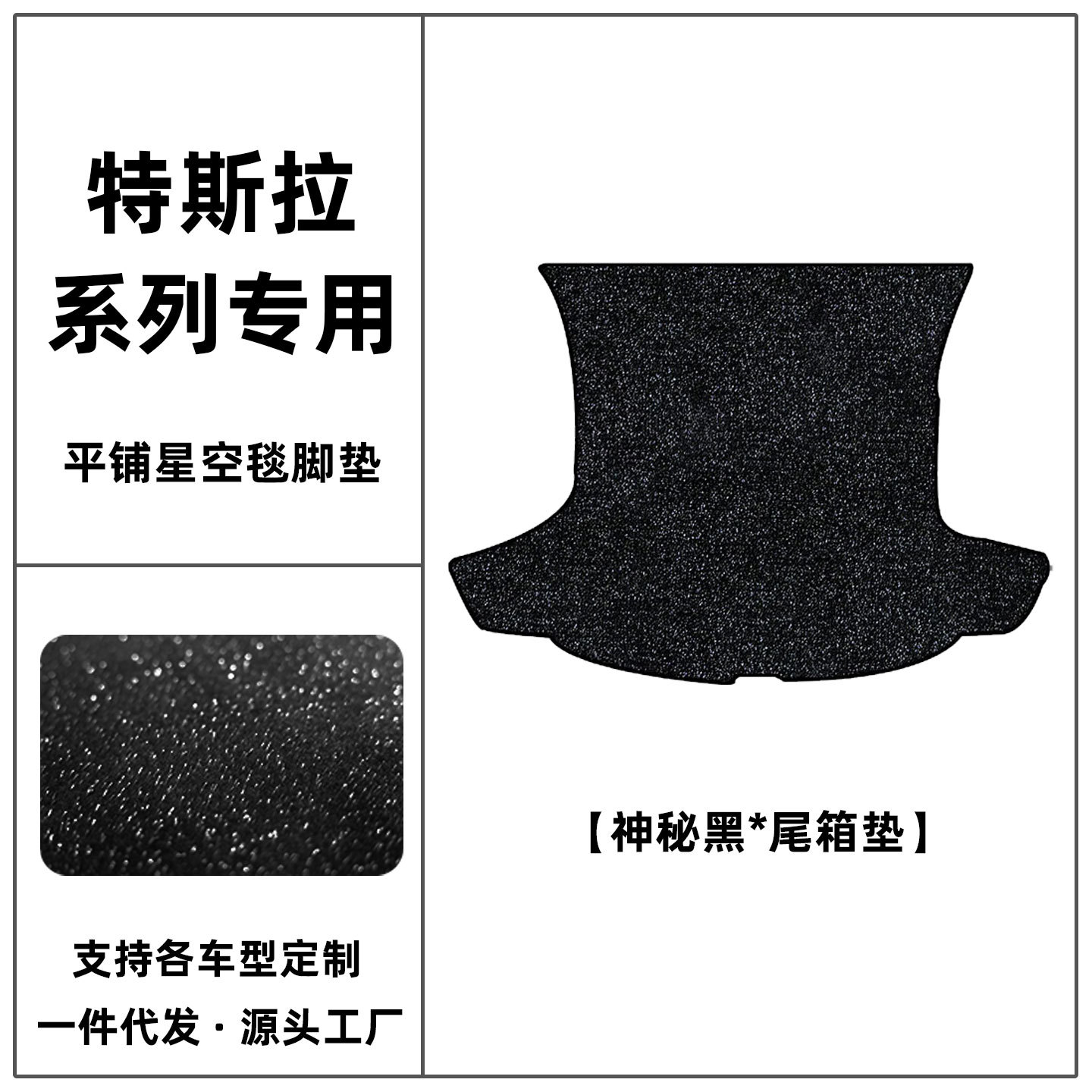 Suitable for Tesla Model Y car floor mats, Model 3 starry sky blanket, and Model YL interior modification and protection