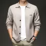 翻领男款男士爸爸毛衫