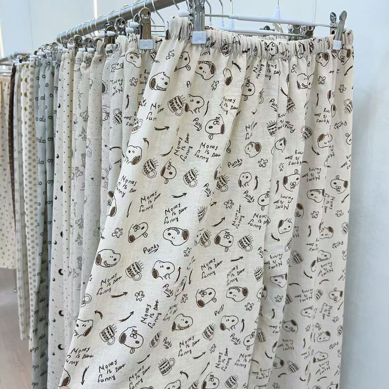 Cotton and Linen Cartoon Women's Spring and Summer Long Pants, Soft and Cute, Sweet Cartoon Style for Girls, Suitable for Students, Can Be Worn for Walking Outside or as Loungewear Cotton and Linen Cartoon Women's Spring and Summer Long Pants, Soft and Cute, Sweet Cartoon Style for Girls, Suitable for Students, Can Be Worn for Walking Outside or as Loungewear