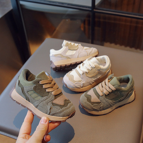 Children's Sports Shoes Trend Brand Unisex Kids Agon Shoes 2025 Spring and Autumn Baby Kids Sports Shoes Fashion Casual Shoes