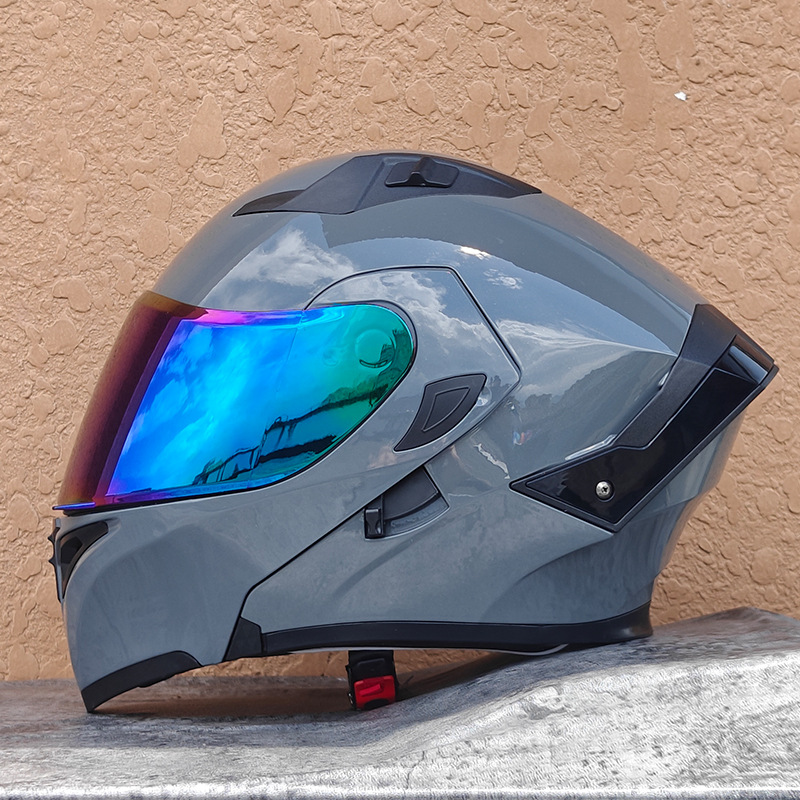Orz nuevo casco de motocicleta casco para hombre casco para mujer locomotora casco completo Xia 3C certificado doble lente cuatro estaciones universal