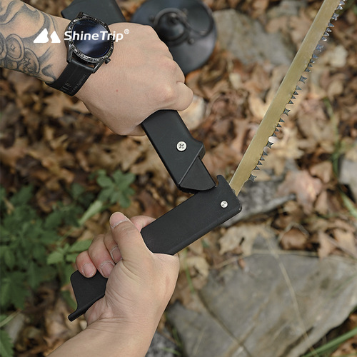 Mountain Fun Outdoor Aluminum Folding Saw Camping BC Multifunction Handheld Wood Saw Camping Portable Handmade Saw