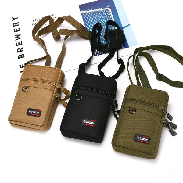 New large mobile phone waist bag outdoor shoulder crossbody small bag belt mobile phone bag cross-border waist bag mobile phone bag wholesale
