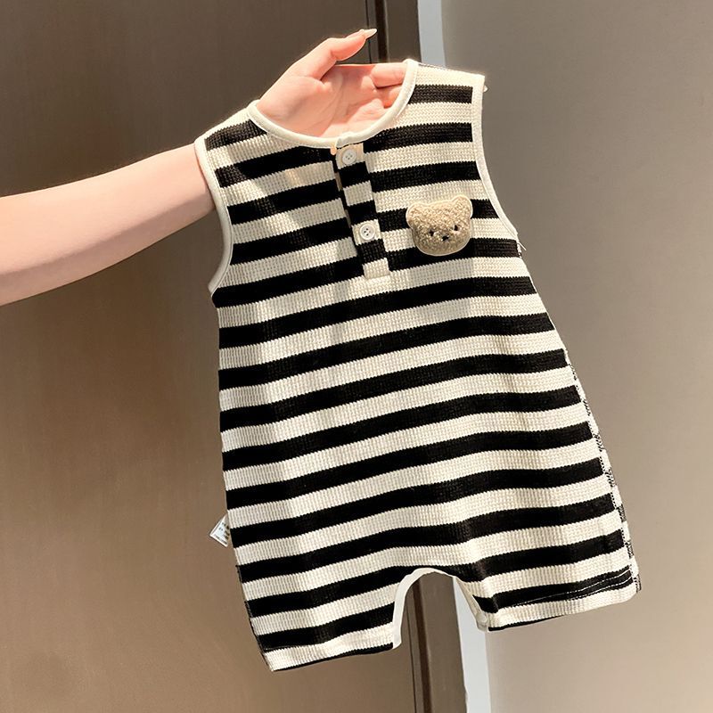 2026 Summer Clothes for Boys and Girls, Summer Vest, Romper, Sleeveless One-Piece Jumpsuit for Infants and Toddlers, Red