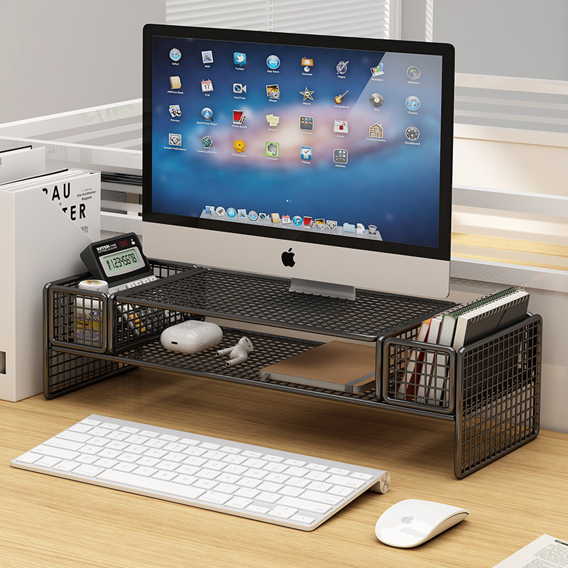 Desktop Storage Rack Desktop Laptop Heightening Rack Iron Home Desktop Suspended Cooling Base Bracket