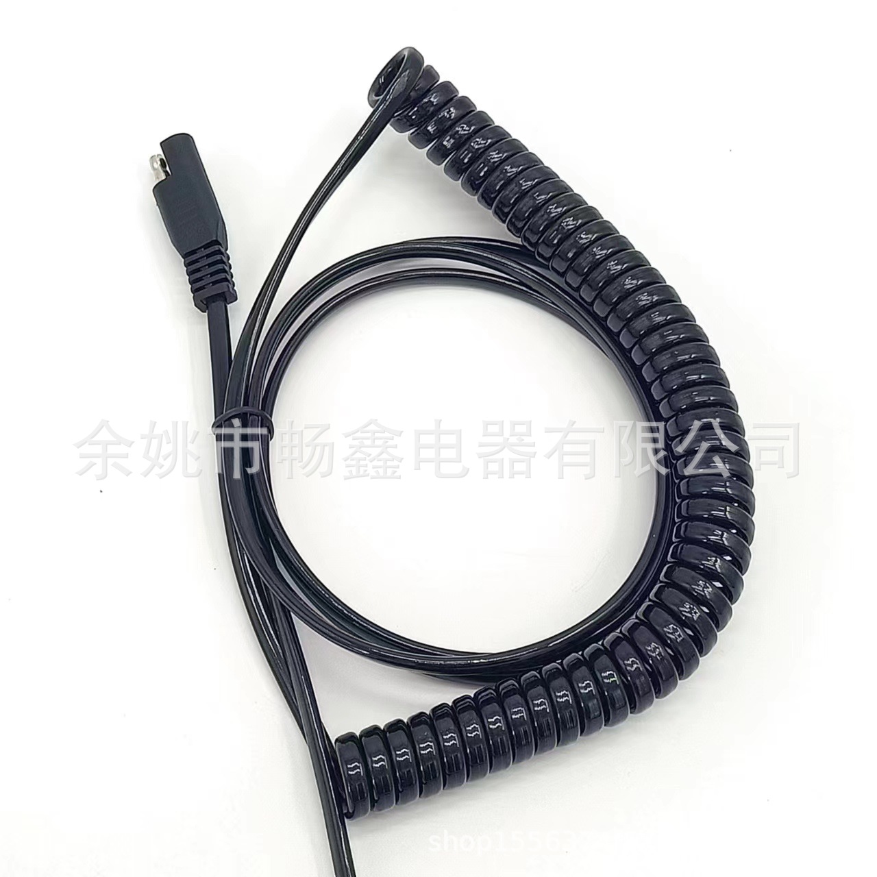 厂家供应 弹簧延伸连接线 双头SAE 车载连接器 充电线 汽车适用
