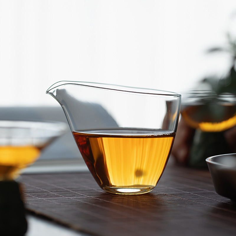 Vidrio de borosilicato resistente al calor taza de feria hogar creativo dispensador de té japonés Kung Fu juego de té mar taza de té