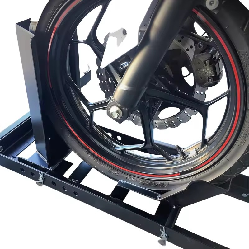 Manufacturer Supplies Motorcycle Parking Stands, Brackets, Motorcycle Wheel Stands, and Motorcycle Parking Racks with Sufficient Stock Available