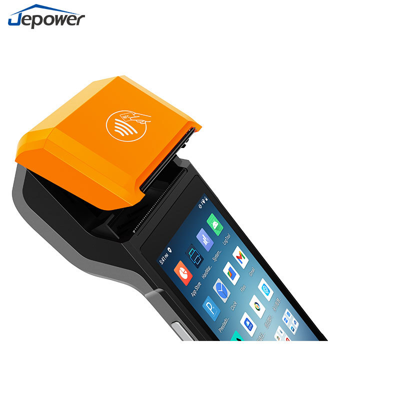 La máquina POS de impresión portátil Android soporta el desarrollo secundario del módulo de escaneo opcional NFC / Felica