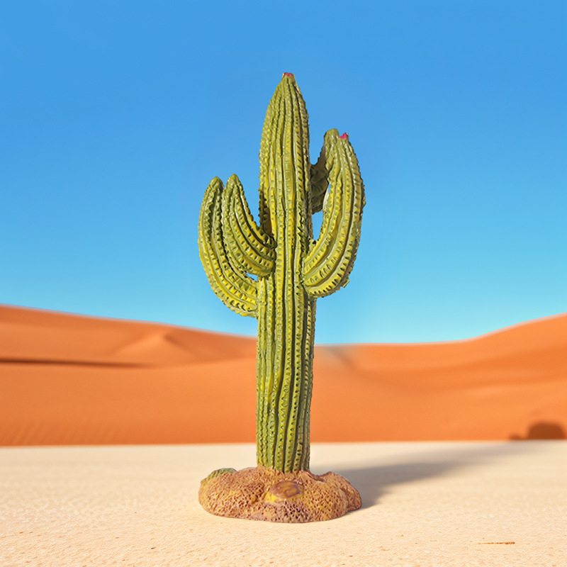 Planta de micropaisaje del desierto Baobab Decoración de cactus Árbol de simulación Modelo de resina de Gobi Explosiva de árbol