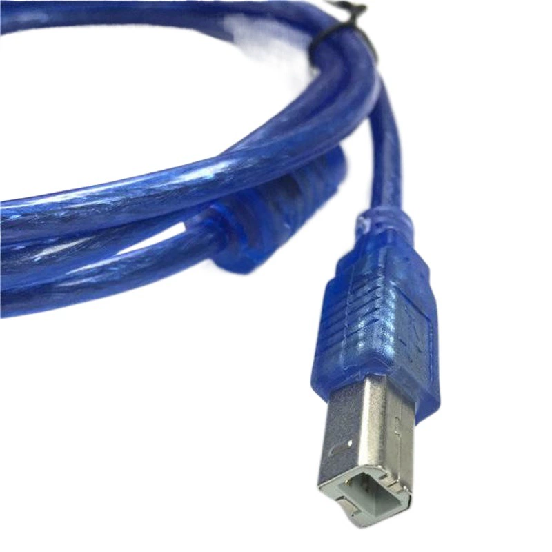 Производители USB-кабеля 1,5 метра прозрачный синий USB печатная линия принтер данных линии 64 оплетка щит
