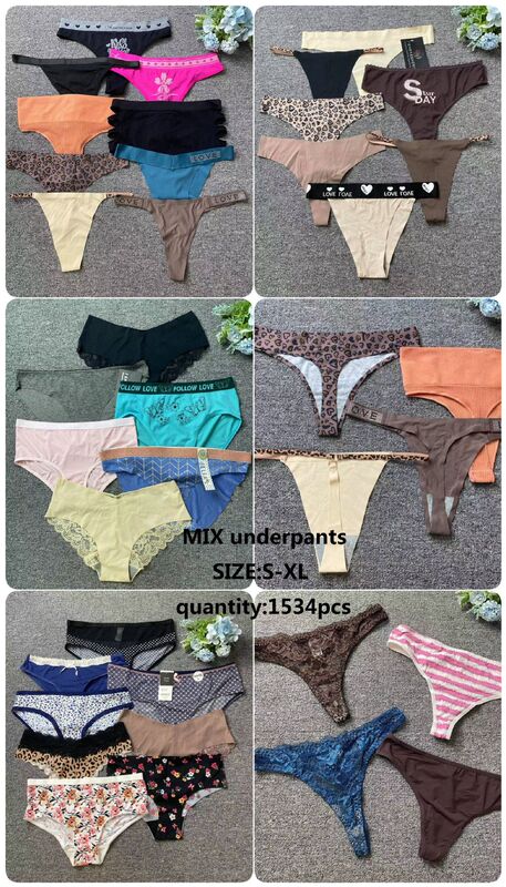 Mixed foreign trade sexy thong bikini pants brand underwear women's plus size mixed low waist quick-drying pure cotton Mixed foreign trade sexy thong bikini pants brand underwear women's plus size mixed low waist quick-drying pure cotton