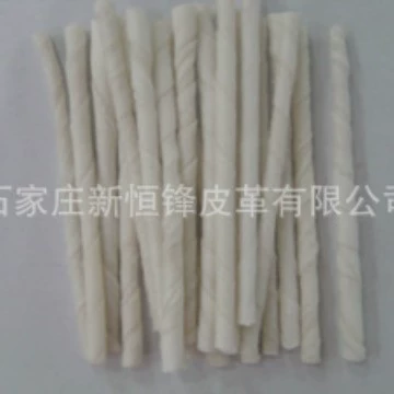 Производители производят воловьей кожи отбеленной кожи рулон палку любимчика зуба поощрение палку я палку растительное палку