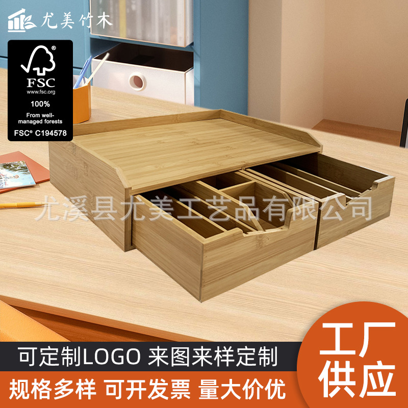 Bolsa de café de bambú estante de almacenamiento bolsa de té soporte compartimento de escritorio apilable bolsa de té caja de almacenamiento de madera bolsa de té estante