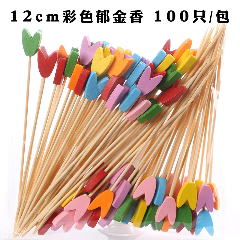 Fruit stick desechable flor stick