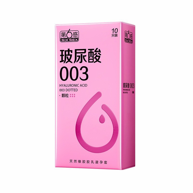 Sixth Sense Ácido hialurónico 003 Gránulos ultrafinos 3 Condones de 10 piezas, juguetes sexuales súper lubricados con agua image 5
