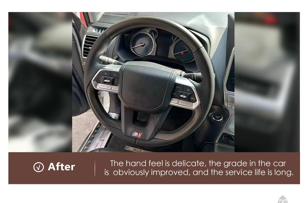 Suitable for Toyota Cruiser Lc300 Lc200 Lc150 Fj70 Fj200 Modified Peach Wood Steering Wheel
