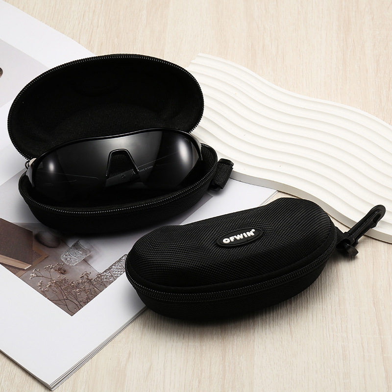 新しいサングラスの鏡の箱のメガネの滑り止めの縄の卸売りのevaメガネの箱の携帯の圧力の収納はロゴを印刷することができます。
