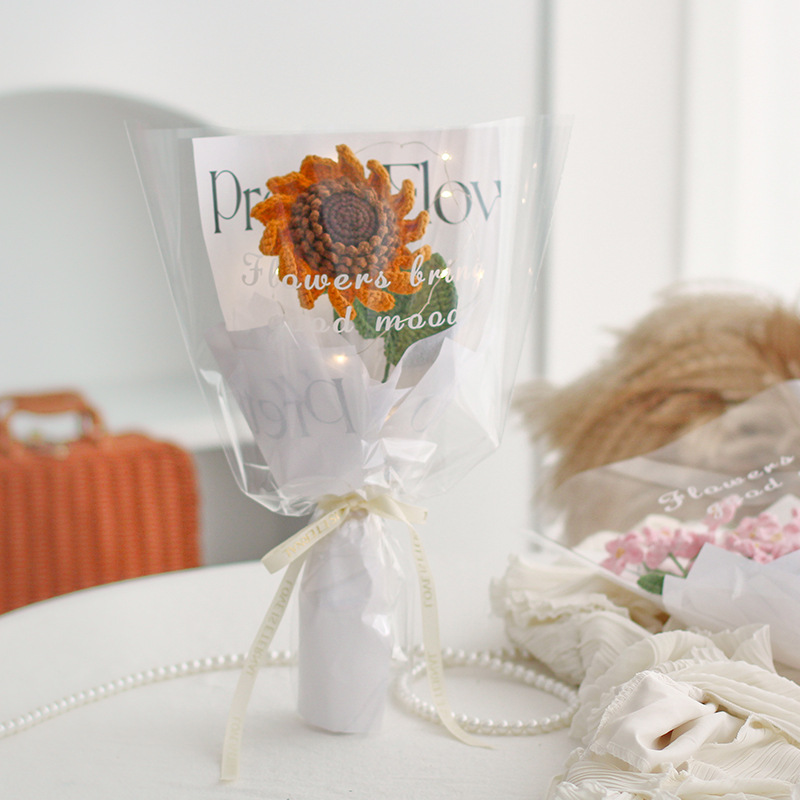 Ramo Tejido a Mano de Simulación, Empaque Elegante, Regalo Festivo, al por Mayor