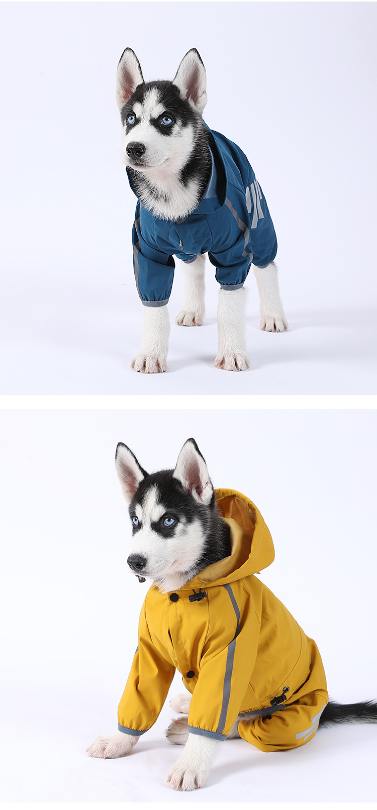 Polyester Material Color Block Pattern Summer Season Casual Style New Pullable Large, Medium And Small Dog Pet Rainy Day Out Clothes