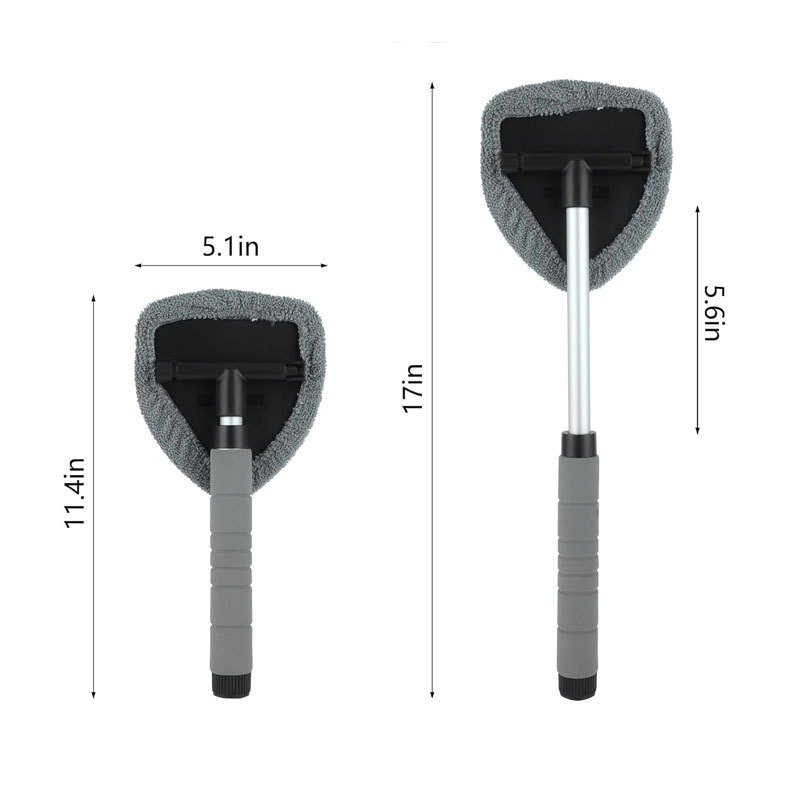 Car Windshield Cleaning Brush Defogging Window Wiper Microfiber Extendable