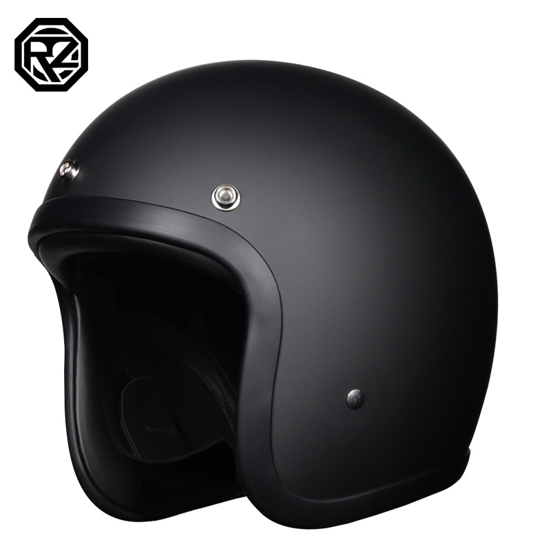 Casco de estilo japonés 500 exclusivo transfronterizo Casco retro Casco de motocicleta FRP 3/4 Casco