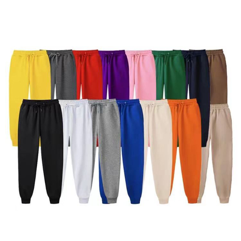Men's Casual Trousers Loose Trousers Street Sweatpants Drawstring Leg Jogging Fitness Pants Sports Pants in stock