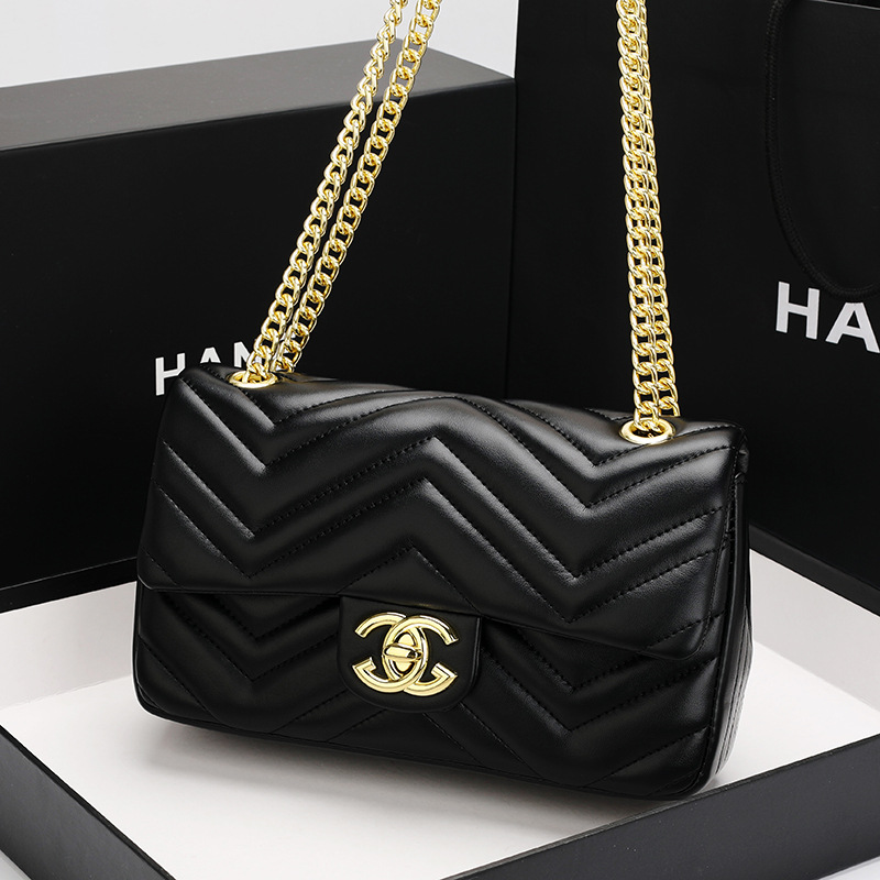 有名なブランドのレディースバッグ 2024 新しいファッションレトロハイエンド菱形チェーンバッグ本革ショルダークロスボディバッグトレンディなを購入する
