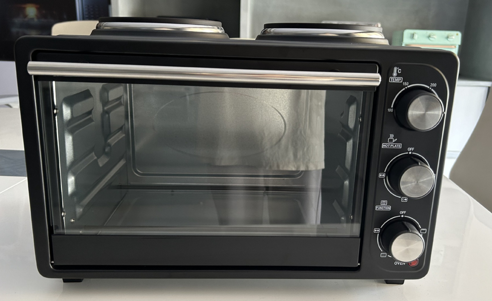 21L comercio exterior doble horno horno eléctrico pantalla mecánica multifuncional fábrica doméstica auto-operada mayorista